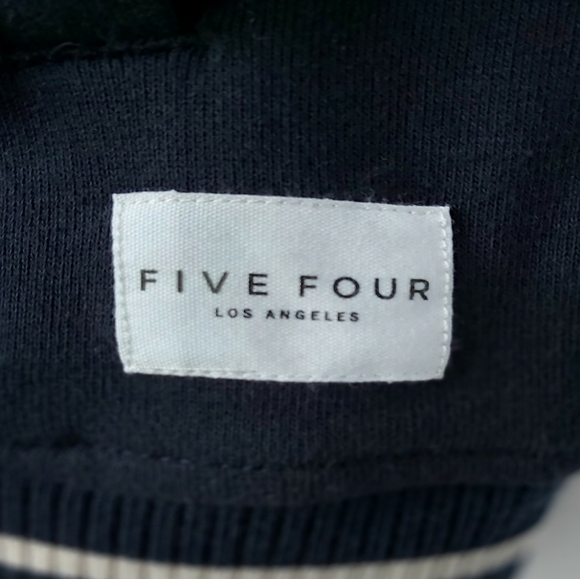 Five Four Bomber Jacket Fleece Navy Zip Up Sz S - Picture 6 of 7